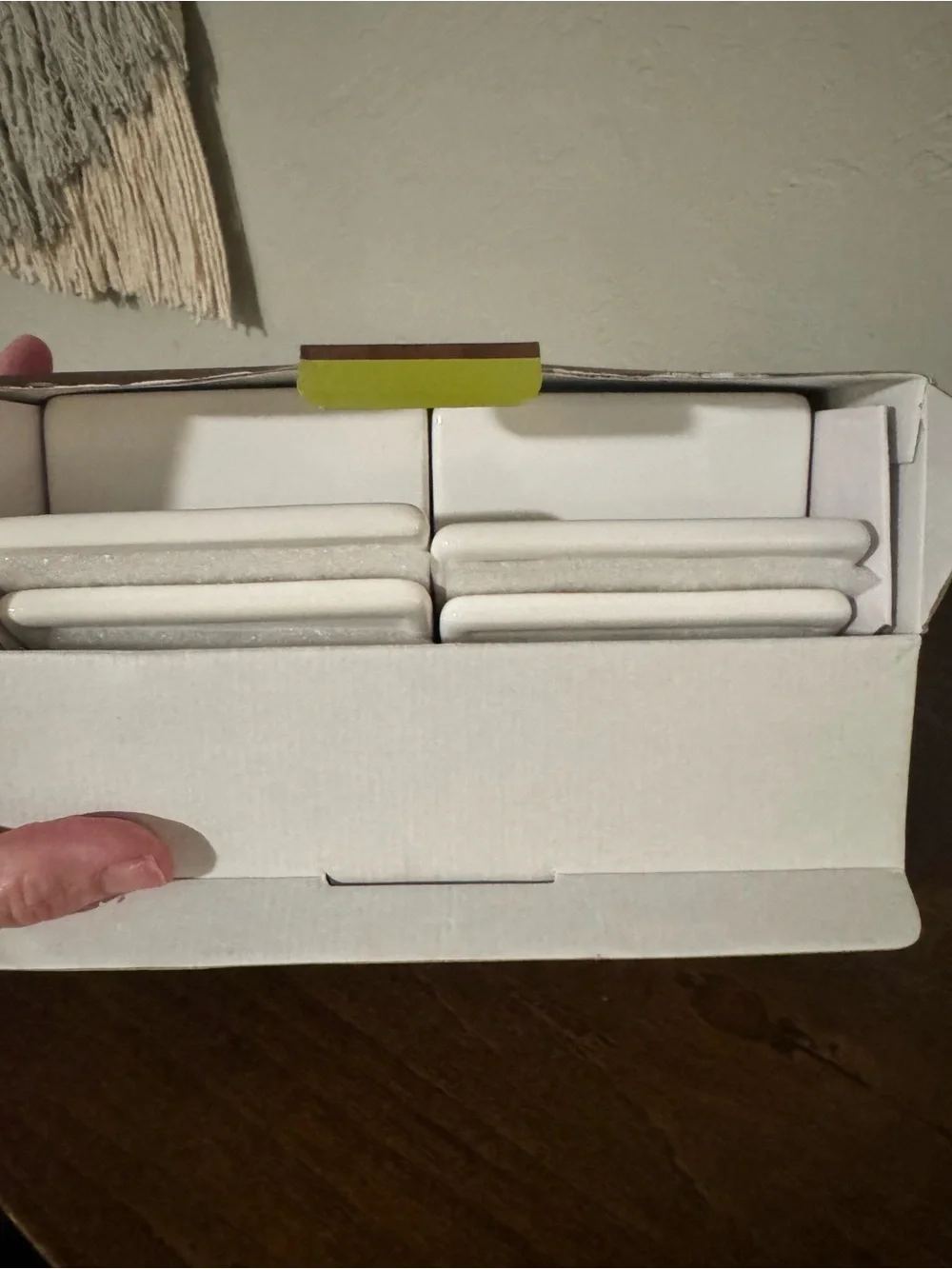 Pier 1 Imports Buffet Style Erasable White Ceramic Place Card Set - NIB